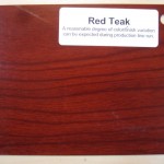 Wood Color Plates Red Teak