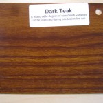 Wood Color Plates Dark Teak