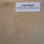 Wood Color Plates Light Maple