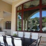 Calabasas High End Double Retractable Screen Doors Back Yard