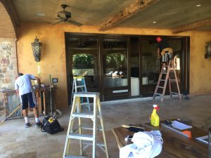 Installation of Motorized Retractable Screen in Calabasas