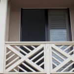 Outside View of Open Retractable Screen Doors